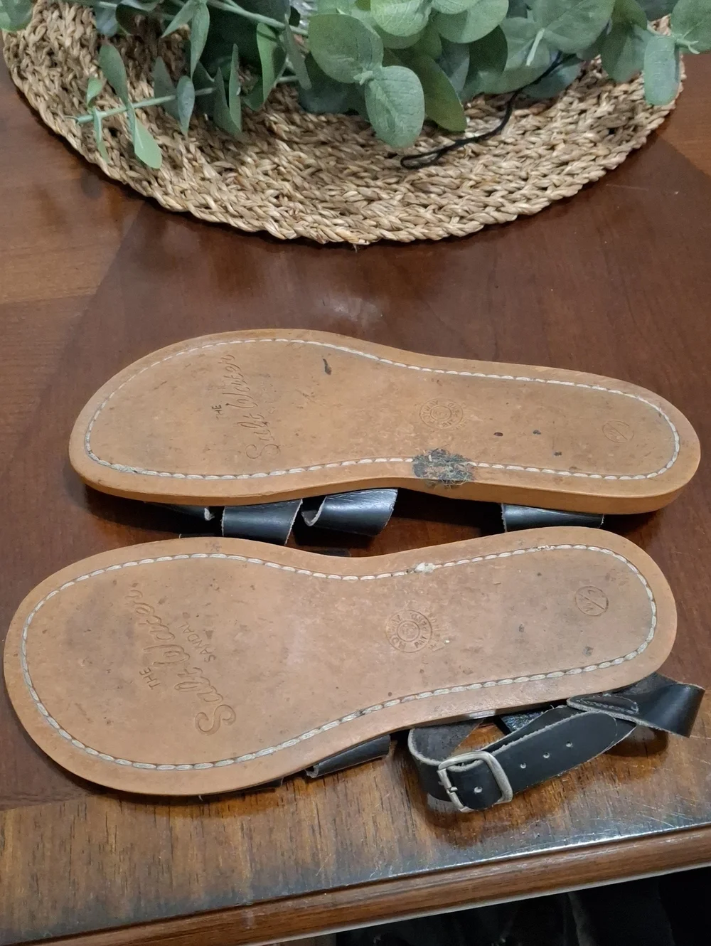 Salt Water Sandals by Hoy - Size 5 Classic Black
